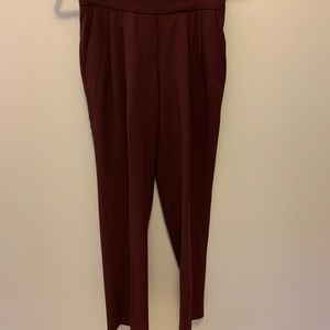 Maroon Babaton Cohen Pant, Size 00